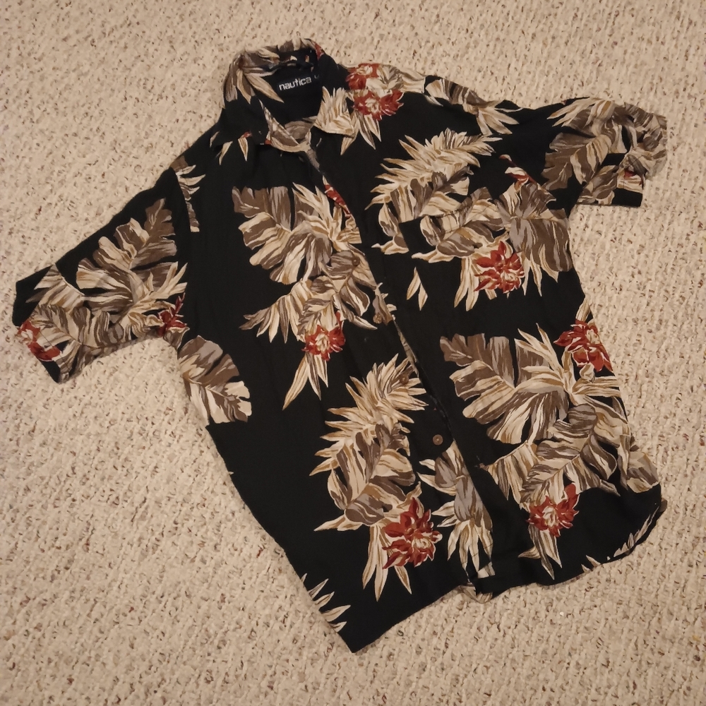 Nautica Hawaiian shirt Large